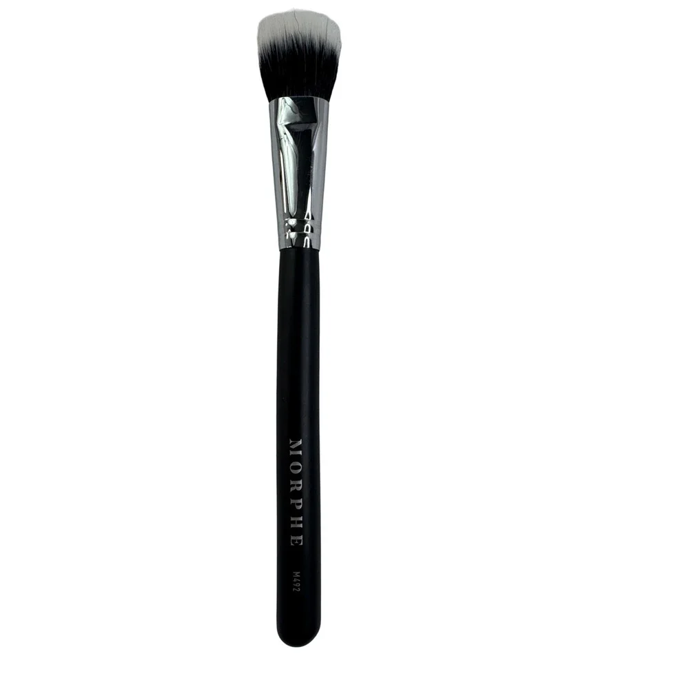 Morphe M492 Duo Foundation Brush Black Silver Professional Makeup Tool